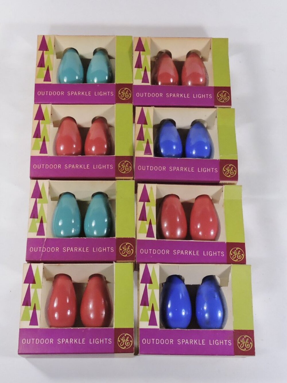 Lot of 16 General Electric Christmas Lights Vintage C9 Size 1960's Era